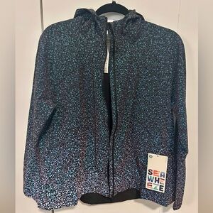 NWT RARE Pack It Up Reflective Seawheeze Jacket